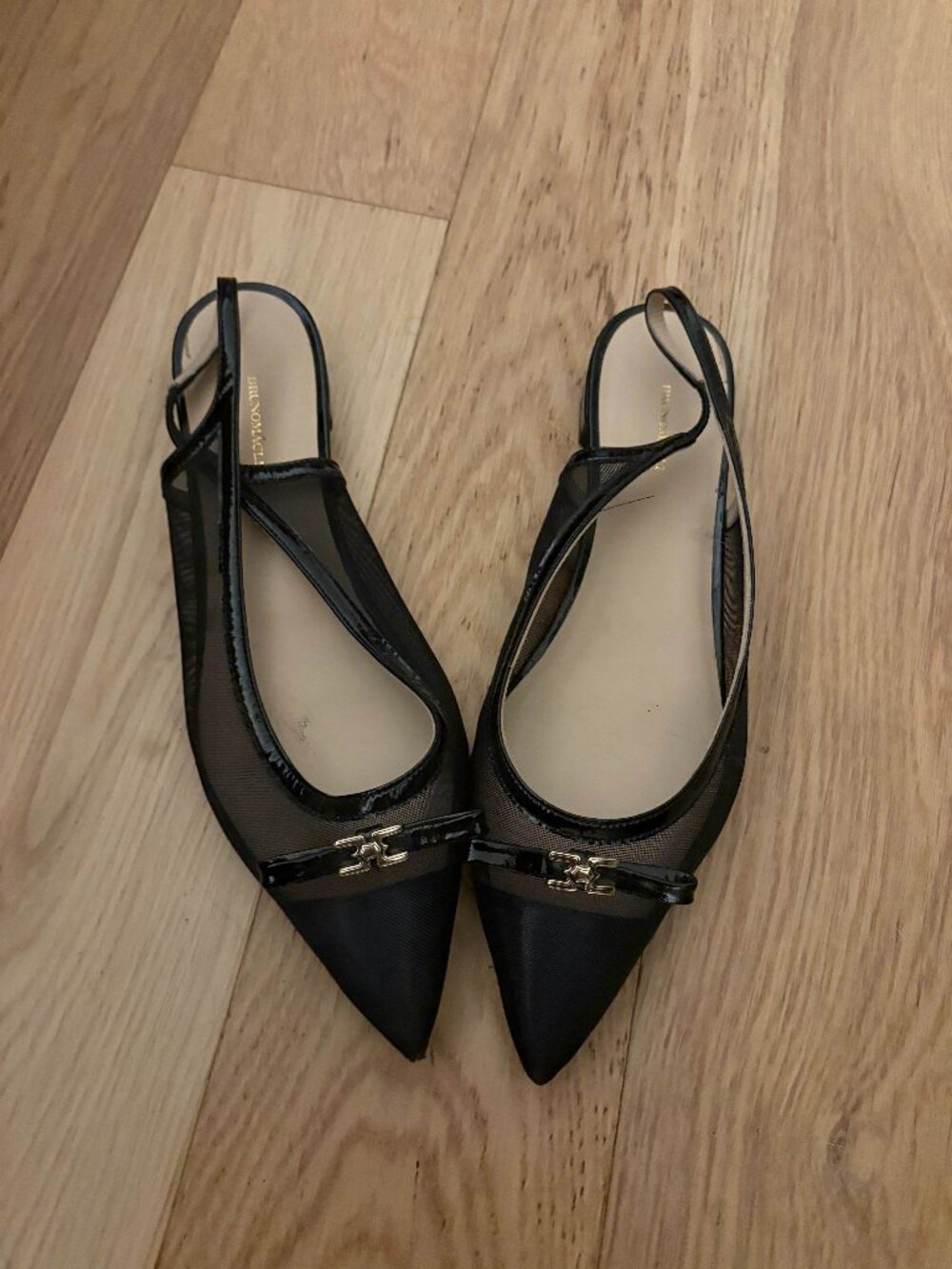 Bruno Magli Mesh Flats Black Size 40 (US 9.5)